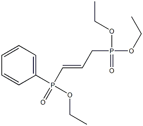 1-[(Ethoxy)phenylphosphinyl]-3-(diethoxyphosphinyl)-1-propene 结构式