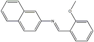 N-(2-Methoxybenzylidene)naphthalen-2-amine Structure