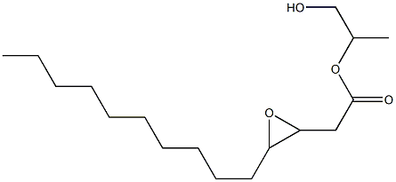 3,4-エポキシテトラデカン酸2-ヒドロキシ-1-メチルエチル 化学構造式