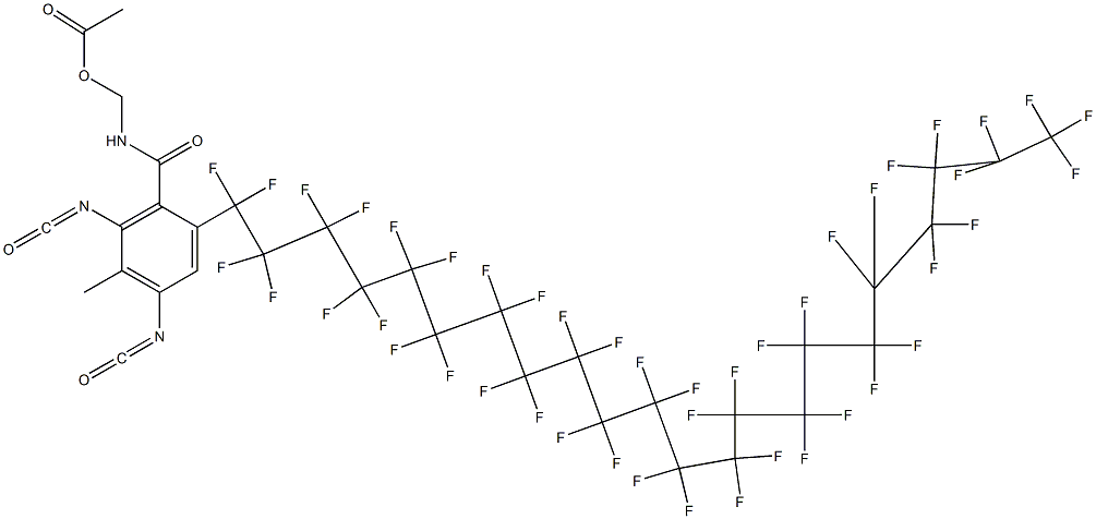 N-(Acetyloxymethyl)-2-(pentatetracontafluorodocosyl)-4,6-diisocyanato-5-methylbenzamide