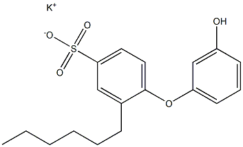  3'-Hydroxy-2-hexyl[oxybisbenzene]-4-sulfonic acid potassium salt