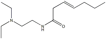 N-[2-(Diethylamino)ethyl]-3-heptenamide Struktur