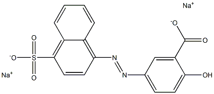 5-[(4-Sulfo-1-naphtyl)azo]-2-hydroxybenzoic acid disodium salt