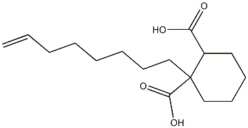 Cyclohexane-1,2-dicarboxylic acid hydrogen 1-(7-octenyl) ester Struktur