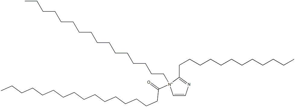 2-Dodecyl-1-hexadecyl-1-heptadecanoyl-1H-imidazol-1-ium,,结构式