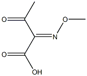 2-メトキシイミノ-3-オキソ酪酸 化学構造式