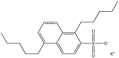 1,5-Dipentyl-2-naphthalenesulfonic acid potassium salt Structure