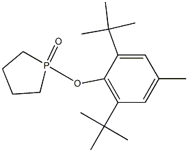 1-(2,6-ジtert-ブチル-4-メチルフェノキシ)-1-オキソ-1,1,2,3,4,5-ヘキサヒドロ-1H-ホスホール 化学構造式