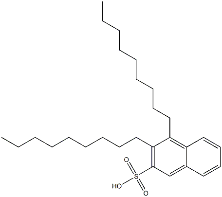 3,4-Dinonyl-2-naphthalenesulfonic acid,,结构式