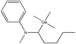 1-(Trimethylgermyl)-N-phenyl-N-methylpentan-1-amine Struktur