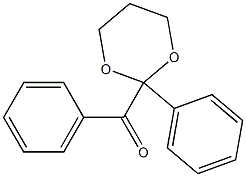 2-Phenyl-2-benzoyl-1,3-dioxane,,结构式