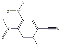 2-メトキシ-4,5-ジニトロベンゾニトリル 化学構造式