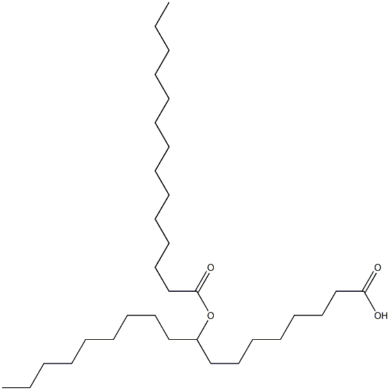 9-Myristoyloxyoctadecanoic acid 结构式