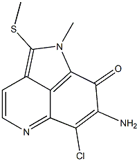 7-Amino-6-chloro-1-methyl-2-methylthiopyrrolo[4,3,2-de]quinolin-8(1H)-one|