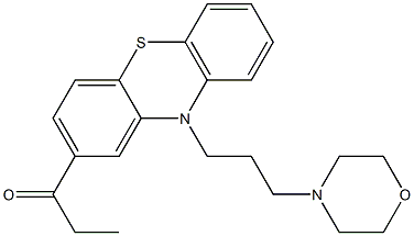 1-[10-(3-Morpholinopropyl)-10H-phenothiazin-2-yl]-1-propanone 结构式