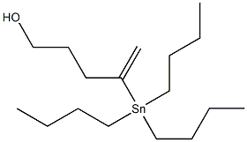 4-(トリブチルスタンニル)-4-ペンテン-1-オール 化学構造式