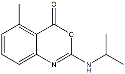 2-Isopropylamino-5-methyl-4H-3,1-benzoxazin-4-one Struktur