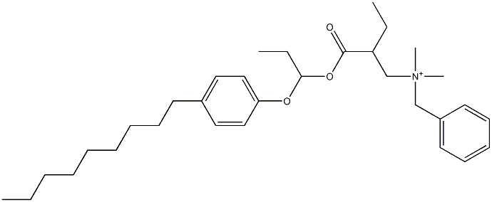 N,N-Dimethyl-N-benzyl-N-[2-[[1-(4-nonylphenyloxy)propyl]oxycarbonyl]butyl]aminium Structure