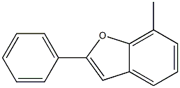 2-フェニル-7-メチルベンゾフラン 化学構造式
