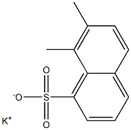 7,8-Dimethyl-1-naphthalenesulfonic acid potassium salt,,结构式