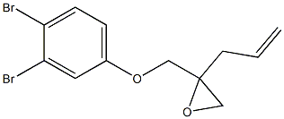 3,4-Dibromophenyl 2-allylglycidyl ether,,结构式