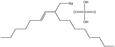 Sulfuric acid 2-(1-heptenyl)decyl=sodium ester salt Struktur