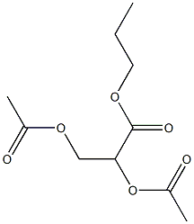 (-)-2-O,3-O-Diacetyl-L-glyceric acid propyl ester,,结构式