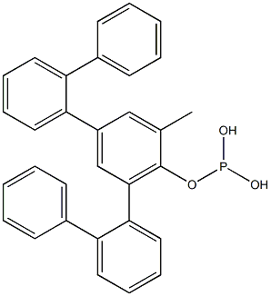 Phosphorous acid di(2-biphenylyl)o-tolyl ester,,结构式
