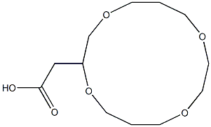 1,4,8,11-Tetraoxacyclotetradecane-2-acetic acid,,结构式