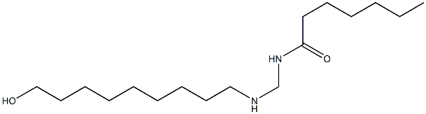 N-[[(9-Hydroxynonyl)amino]methyl]heptanamide,,结构式