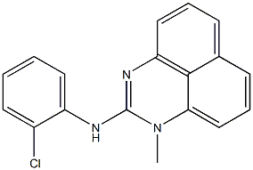 N-(2-Chlorophenyl)-1-methyl-1H-perimidin-2-amine Struktur