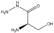 (R)-2-Amino-3-hydroxypropionic acid hydrazide 结构式