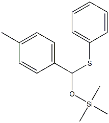 4-Methylbenzaldehyde S-phenyl O-(trimethylsilyl)thioacetal Structure