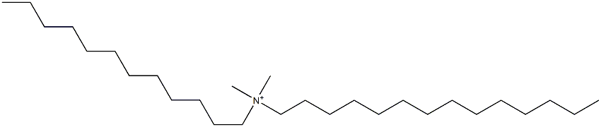 テトラデシルドデシルジメチルアミニウム 化学構造式