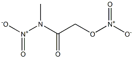 Nitric acid N-methyl-N-nitrocarbamoylmethyl ester Struktur