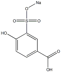 4-Hydroxy-3-(sodiosulfo)benzoic acid Struktur