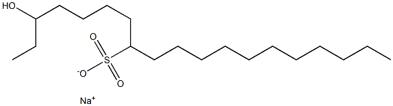 3-Hydroxynonadecane-8-sulfonic acid sodium salt