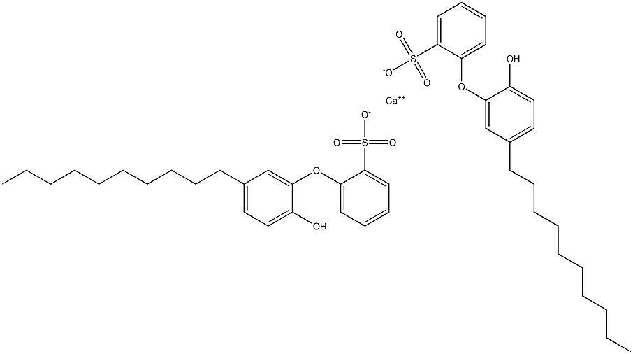 Bis(2'-hydroxy-5'-decyl[oxybisbenzene]-2-sulfonic acid)calcium salt