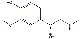 (R)-1-(4-Hydroxy-3-methoxyphenyl)-2-methylaminoethanol,,结构式