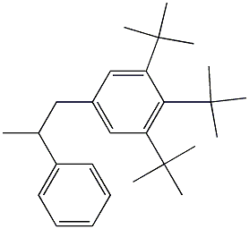 1-(3,4,5-Tri-tert-butylphenyl)-2-phenylpropane Structure