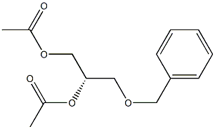 Diacetic acid (S)-3-(benzyloxy)propane-1,2-diyl ester Struktur