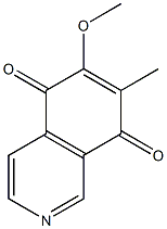 6-Methoxy-7-methylisoquinoline-5,8-dione,,结构式