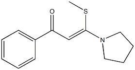 (Z)-3-(Methylthio)-3-(pyrrolidin-1-yl)-1-phenyl-2-propen-1-one Structure