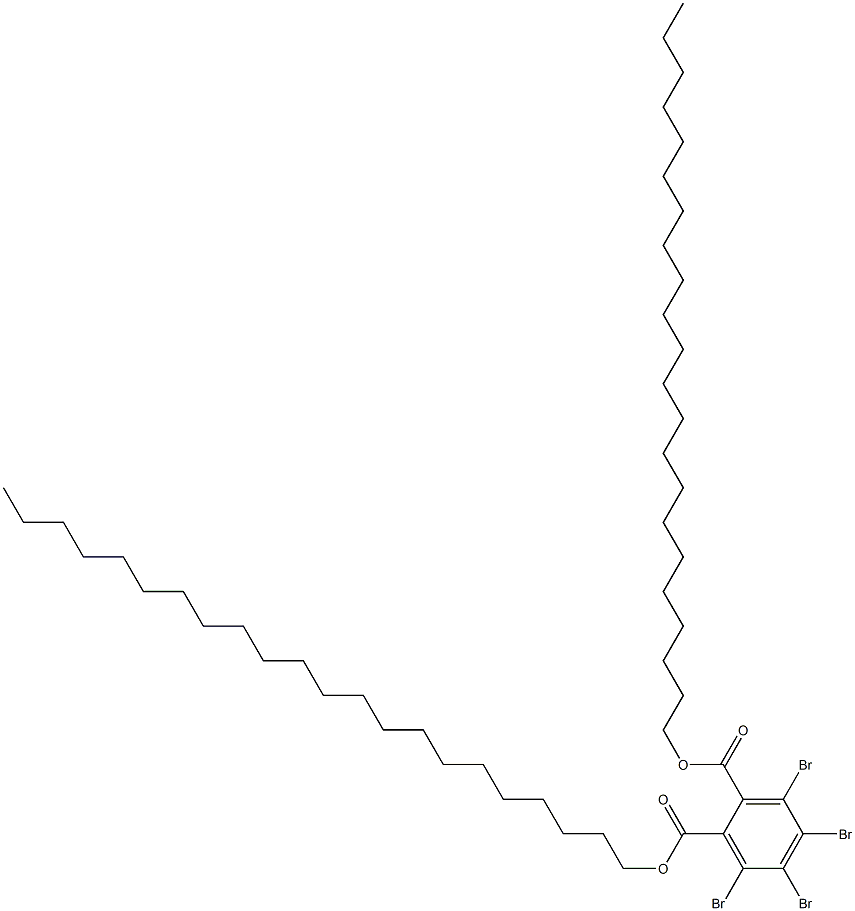 Tetrabromophthalic acid didocosyl ester Structure