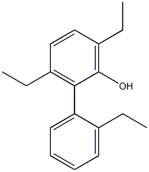 3,6-Diethyl-2-(2-ethylphenyl)phenol,,结构式