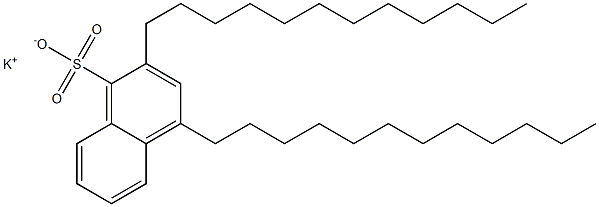 2,4-Didodecyl-1-naphthalenesulfonic acid potassium salt 结构式