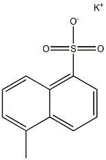 5-Methyl-1-naphthalenesulfonic acid potassium salt Structure