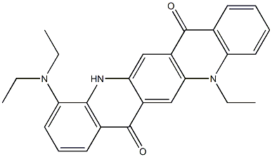 4-(Diethylamino)-12-ethyl-5,12-dihydroquino[2,3-b]acridine-7,14-dione Structure