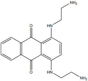 1,4-Bis(2-aminoethylamino)-9,10-anthraquinone 结构式