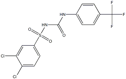 1-(3,4-Dichlorophenylsulfonyl)-3-(4-trifluoromethylphenyl)urea Structure